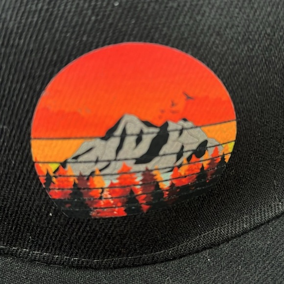 Outdoorsy Scene snapback hat. - Picture 2 of 6